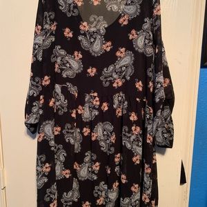 Torrid Paisley Print Challis Button Dress